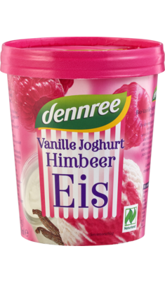 Vanille-Joghurt-Himbeer-Eis