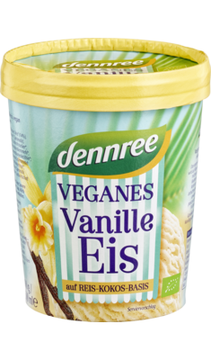 Veganes Vanille-Eis auf Reis-Kokos-Basis