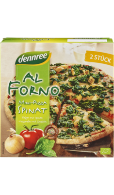 Al Forno Mini Pizza Spinat Dennree