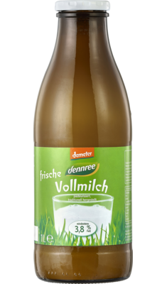 Frische Vollmilch, pasteurisiert, traditionell hergestellt