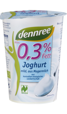 Joghurt mild aus Magermilch, max. 0,3% Fett