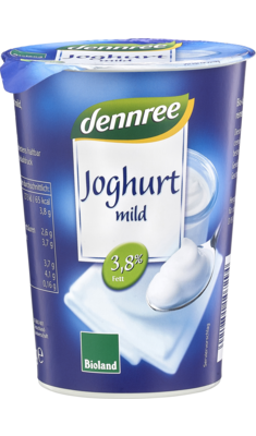 Dennree Joghurt Fett: mild, 3,8%