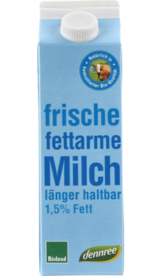 Frische fettarme Milch länger haltbar, 1,5% Fett