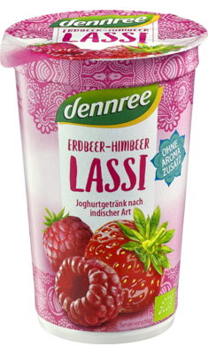 Erdbeer-Himbeer Lassi