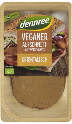 Veganer Aufschnitt auf Weizenbasis Orientalisch