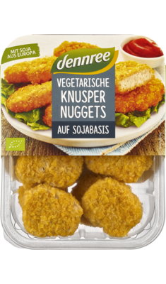 Vegetarische Knuspernuggets 
auf Sojabasis