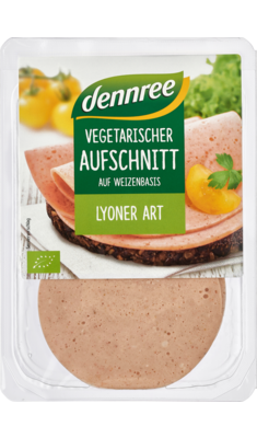 Vegetarischer Aufschnitt auf Weizenbasis Lyoner Art