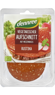 Vegetarischer Aufschnitt auf Weizenbasis Rustika