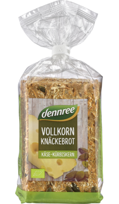Vollkorn-Knäckebrot Käse-Kürbiskern