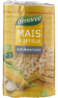 Maiswaffeln mit Meersalz