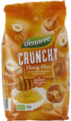 Honig-Nuss-Crunchy mit Reissirup und Honig gesüßt