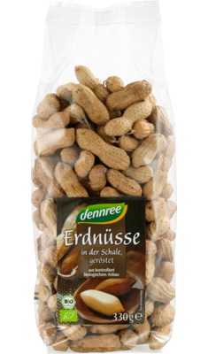 Erdnüsse  in der Schale, geröstet, 330 g