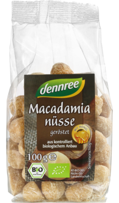 Macadamianüsse, geröstet, mit Honig