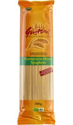 Hartweizen-Hirse-Spaghetti
