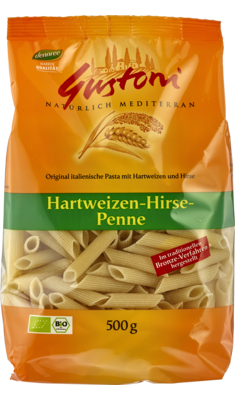 Hartweizen-Hirse-Penne