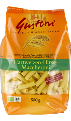 Hartweizen-Hirse-Maccheroni