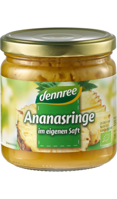 Ananasringe im eigenen Saft