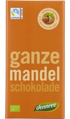 Ganze Mandel-Schokolade