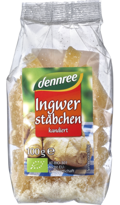 Ingwerstäbchen kandiert