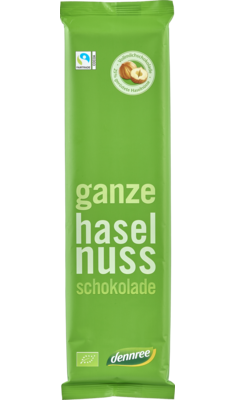 Ganze Nuss-Schokolade