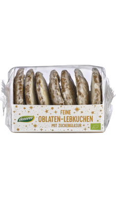 Feine Oblaten-Lebkuchen mit Zuckerglasur